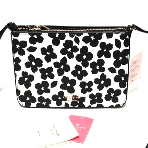 New!Kate Spade Darcy Black Multi Crossbody Bag - Picture 2 of 13
